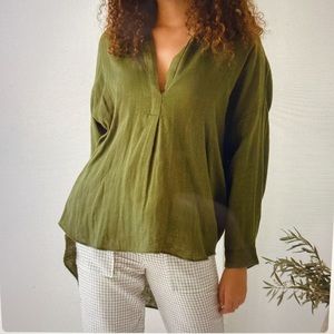 Organic cotton oversized tunic